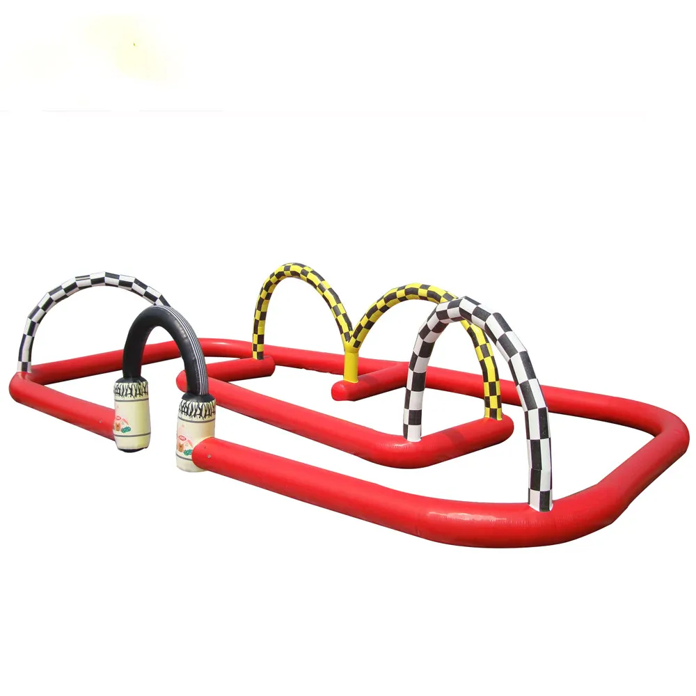 Outdoor inflatable track race for bumper car Air Tight Inflatable Bumper Car Track