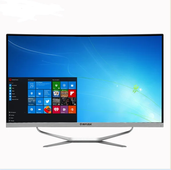 Cheap 27' All In One PC Intel Core i7-3520M i3 i5 16GB RAM 480GB SSD 1920*1080P HD LED Curve Screen Desktop Monoblock Computer