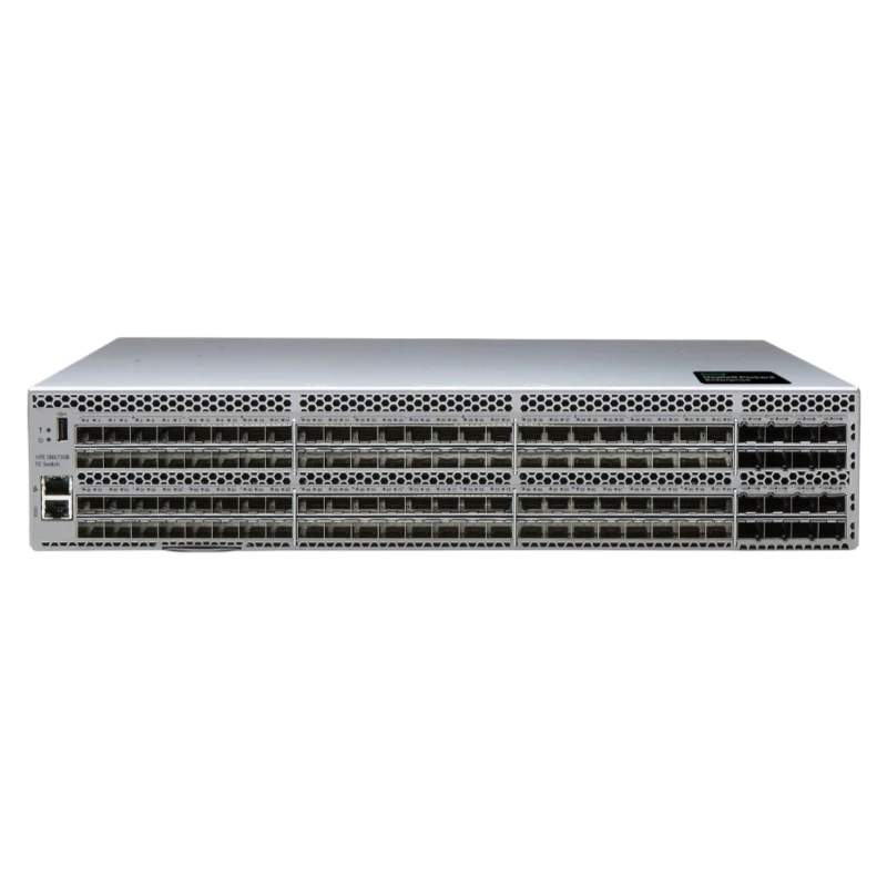 HPE B-series SN6750B 48/128 48-port 64Gb Short Wave SFP56 Port Side Intake Integrated FC Switch R8U62A