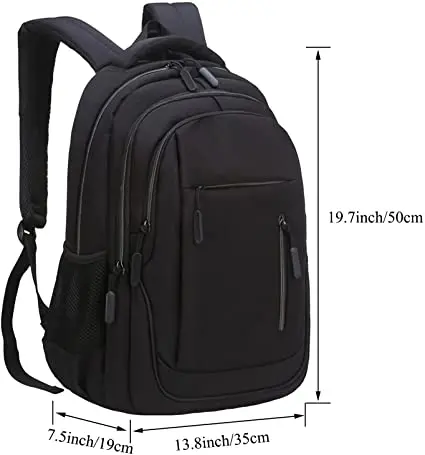 Large Capacity Man Travel Business Durable Waterproof Laptop USB Charging Backpack University Students Computer Backpack