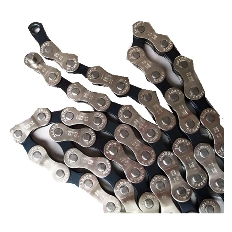 Bicycle Cycling 6 7 8 9 10 11 Speed chain 104 114 116 Link  Steel Silver  chain Color Bicycle Bike roller Chain