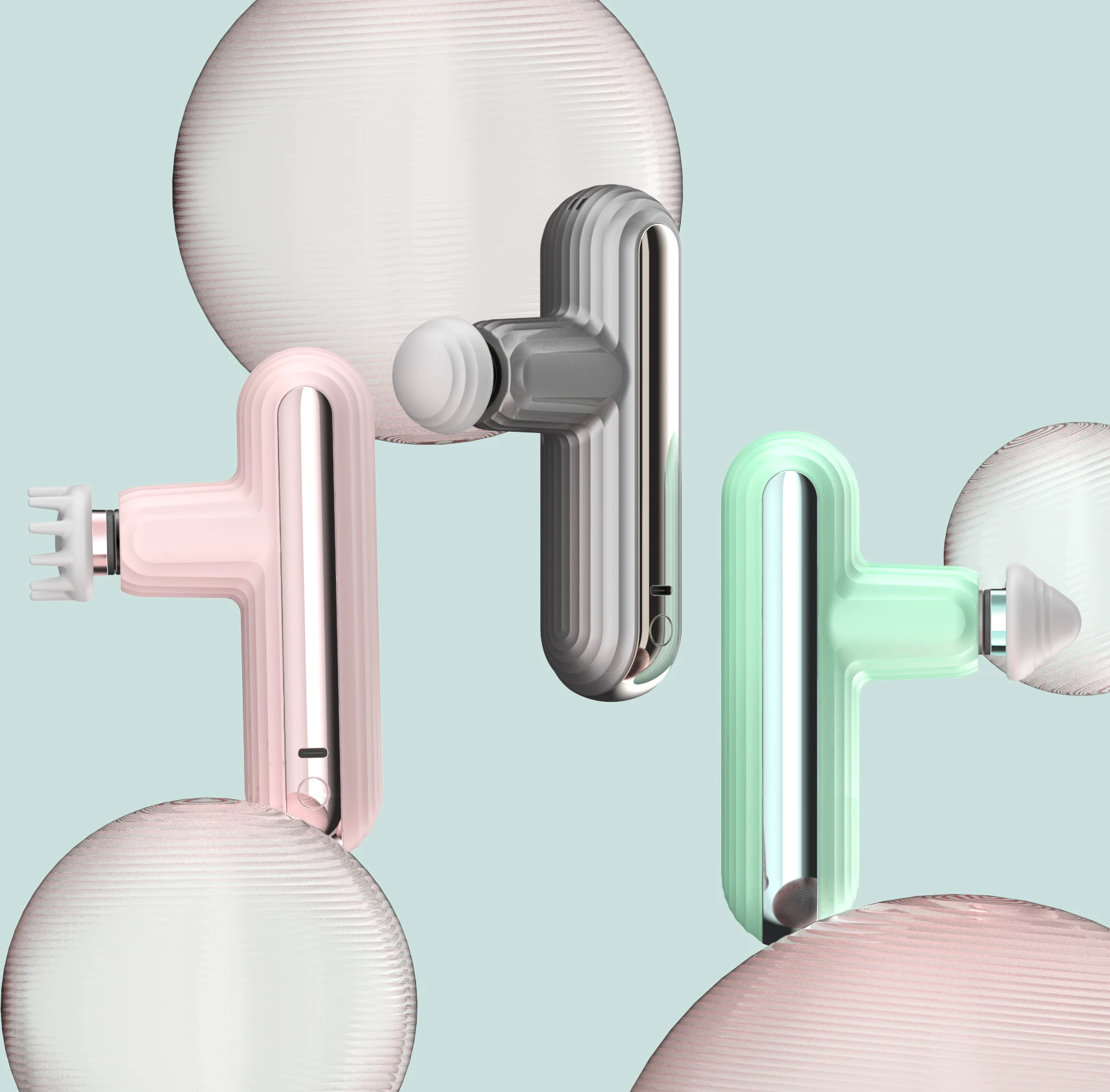 Handheld Booster Mini Electric Muscle Massage Gun Pocket Neck Muscle Massager Pain Therapy for Body  Relaxation