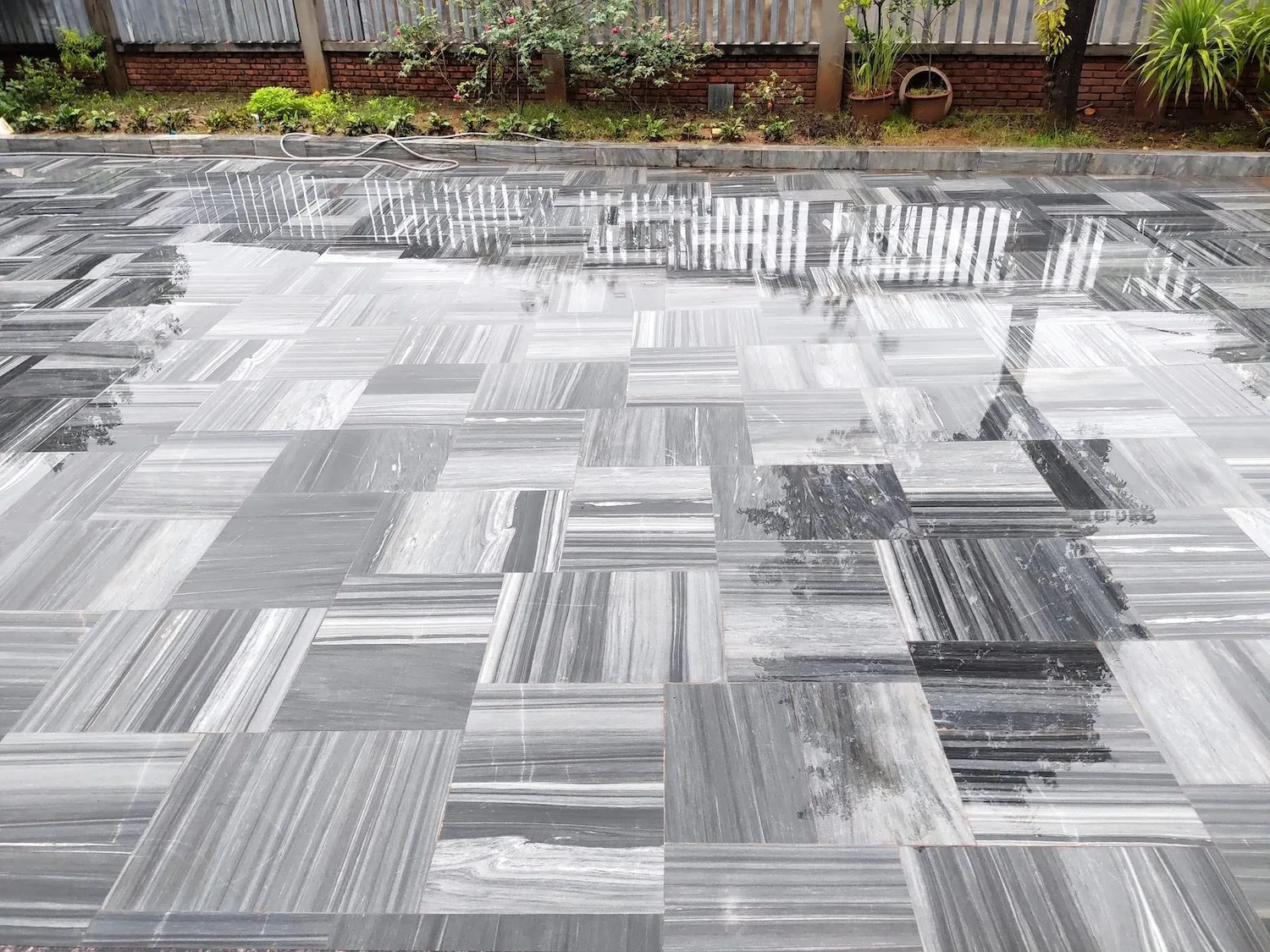 Bluestone Swimming Pool Tiles - Light Grey Limestone - Pool Copping Sandblasted Surface Stone