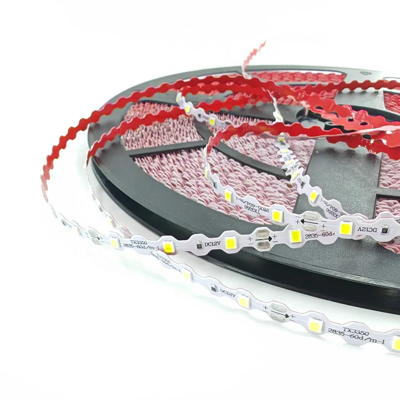 GMHD2403002 SMD 2835 LED Strips 8mm 60 leds/m dc12v 2835 s shape led strip light 24v for light box bending letters