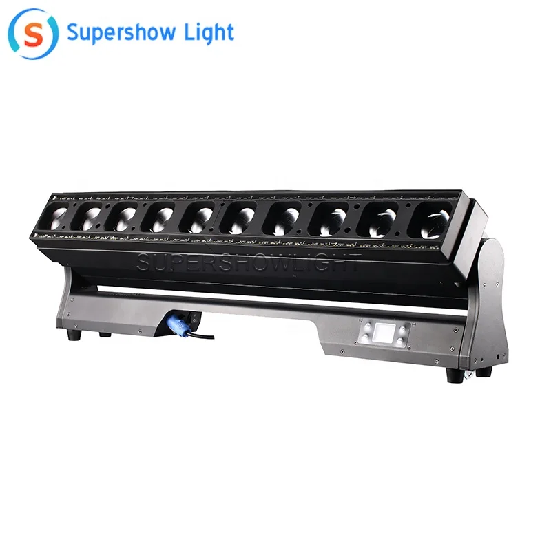 Supershow 10x60w ip65 waterproof rgbw 4in1 led beam zoom bar moving 10*60w pizel moving zoom bar light