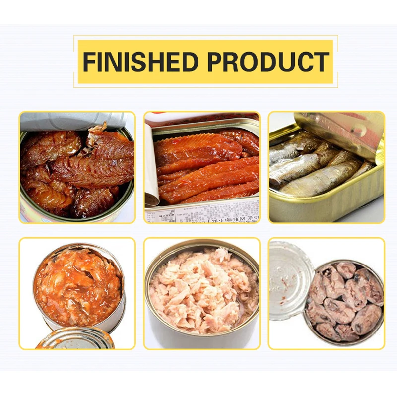 Canned tuna oil canned belt fish instant croaker canned production line