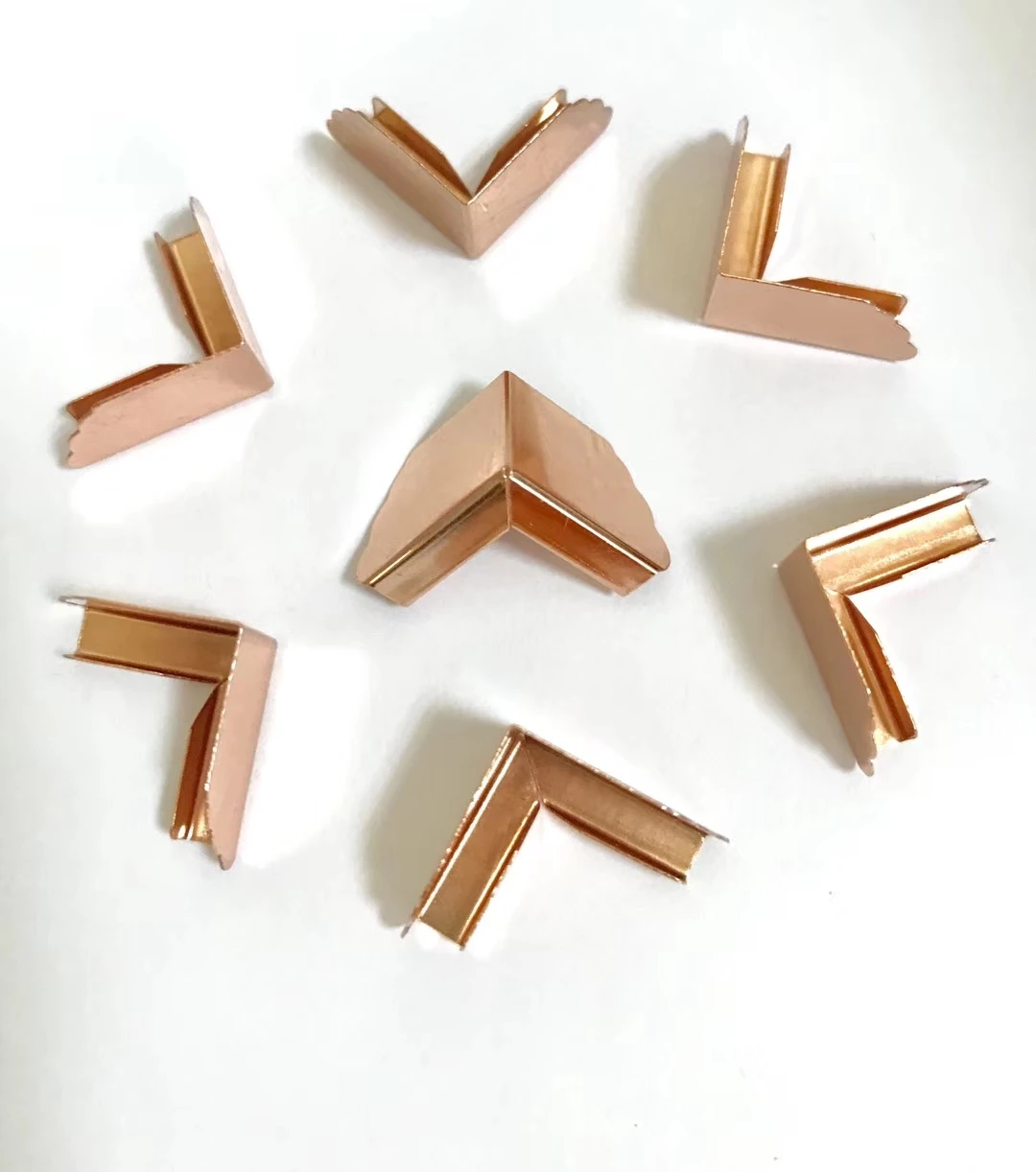 Antique decorative sheet protectors metal corners for wooden jewelry wine gift box furniture book cabinet