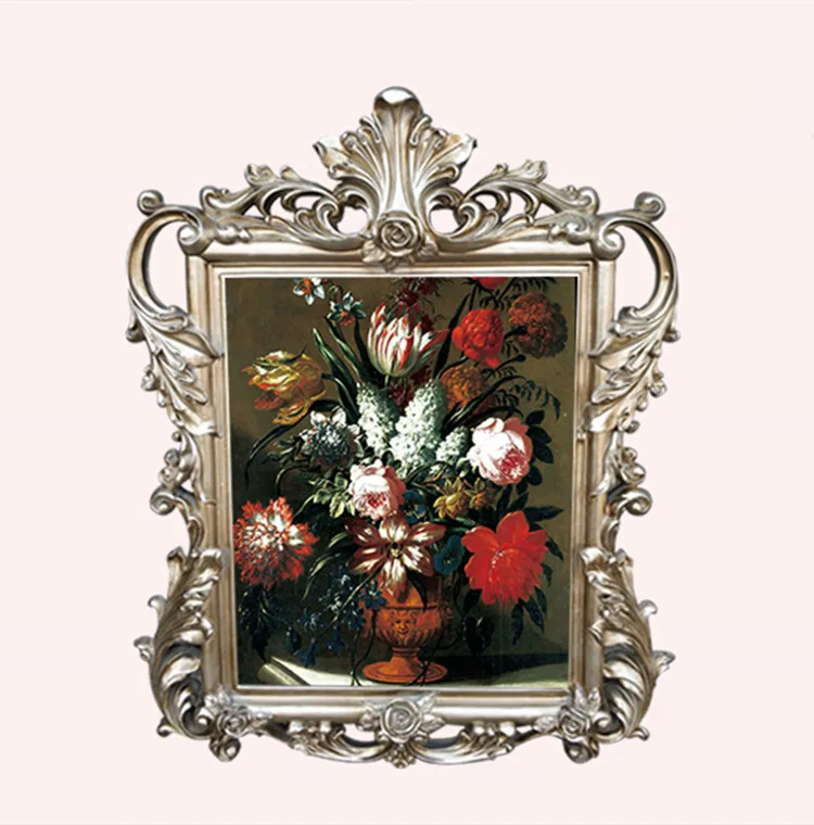 Wholesale Large Size Mirror Frame Gold Antique Polyurethane Mirror Frame