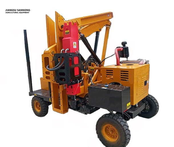 
Durable using low price electric guardrail fixing machine piling machine 