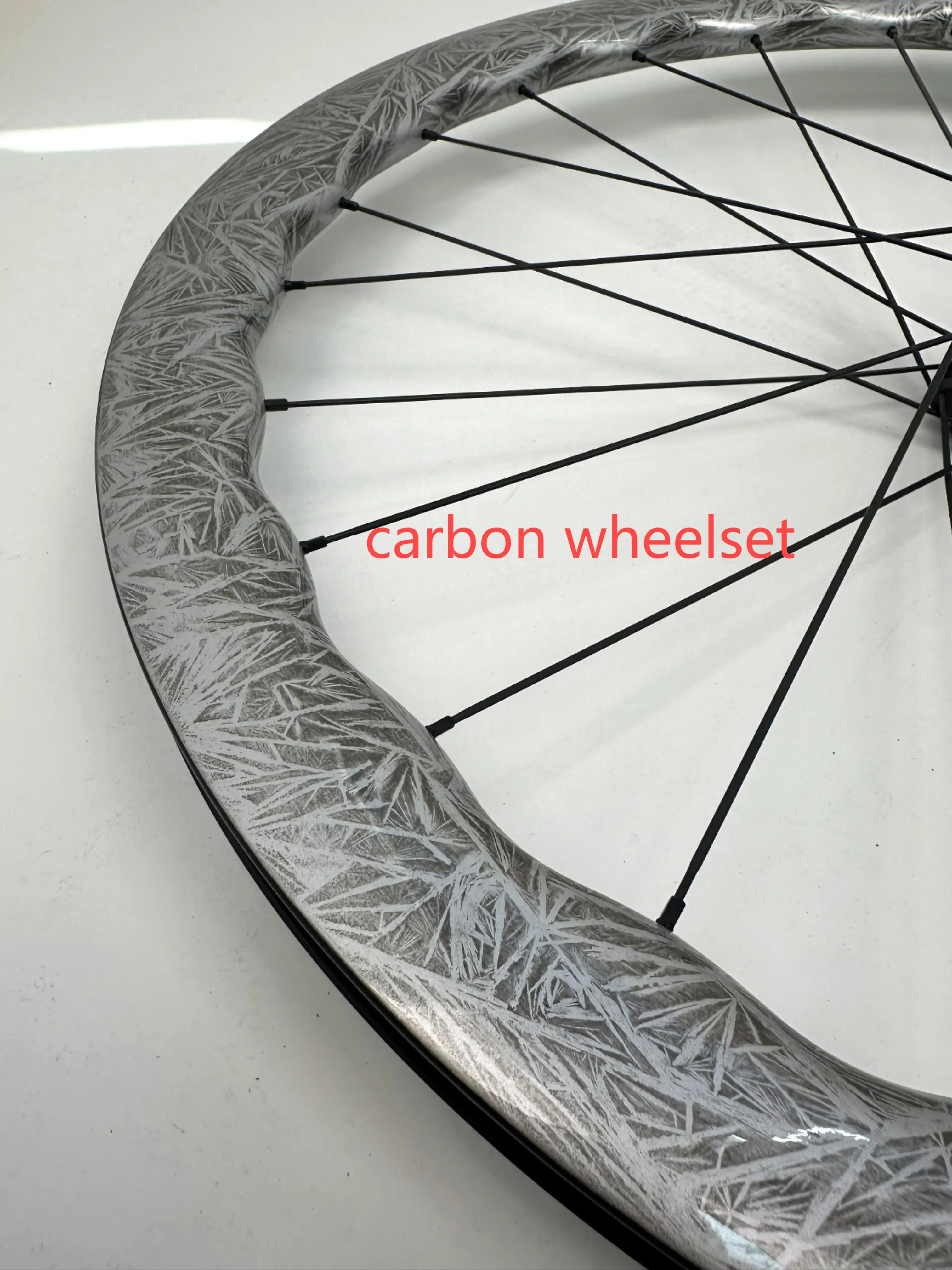 2024 DC926W1-24 New 31mm Wide Wave Carbon Wheel 700c Road Bike With Powerway Brand Hub Carbon Spokes Bicycle Wheelet For OEM