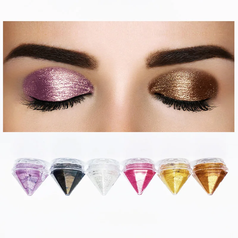 NO logo Glitter Liquid Eyeshadow Wholesale Waterproof Long Lasting Shinny Eyeshadow Cosmetics