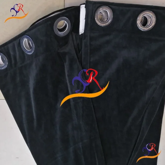 Fire proof window curtain luxury and Stage Auditorium curtains drapery with valance