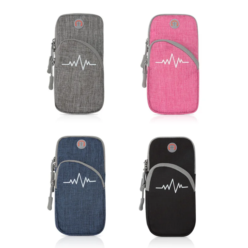 Hot selling sports armband 7 inches mobile phone wrist pouch running arm bags