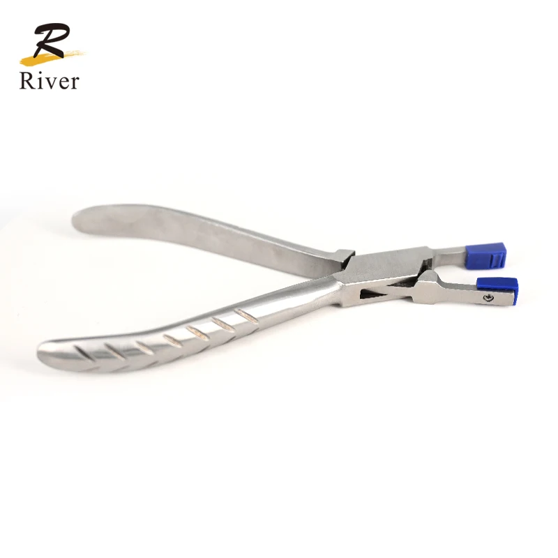 River Hot Sale Optical Frames Repair Tools  Rimless Compressing Peg Plier Optical Pliers R-EB923 stainless plier