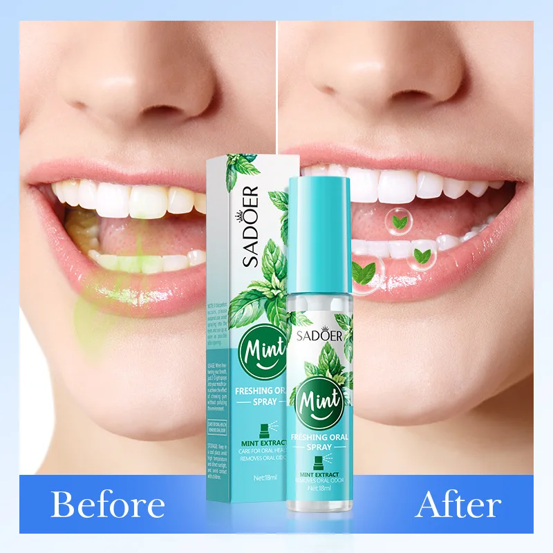 SADOER Private Label Mouth Spray Multi Effect Breath Refreshing Best Oral Mouth Freshener Spray For Bad Breath Reduce Bacteria