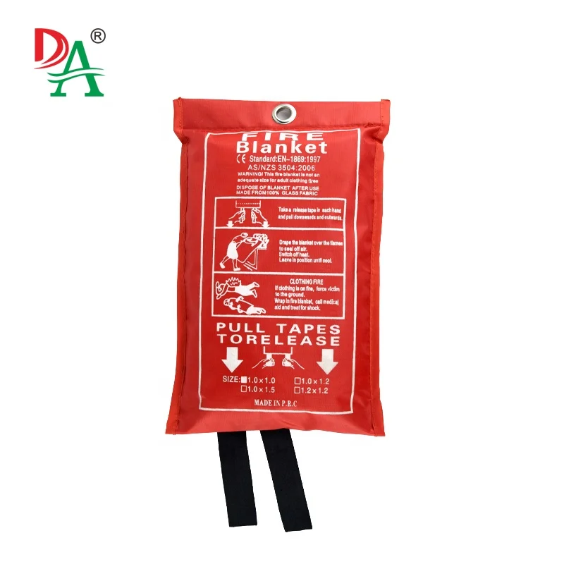 high  degree fire proof 430g 100% Fiber Glass fire blankets for sale