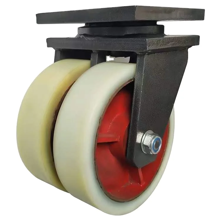 double wheel super heavy duty nylon or PU iron core casters