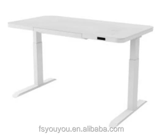 Dual Motor Telescopic Ergonomic Electric Height Adjustable Work And Home Glass Top lift Office Desk