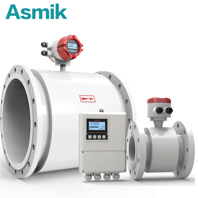 high quality electromagnetic flow meter sensor 8 inch water sewage engineering magnetic