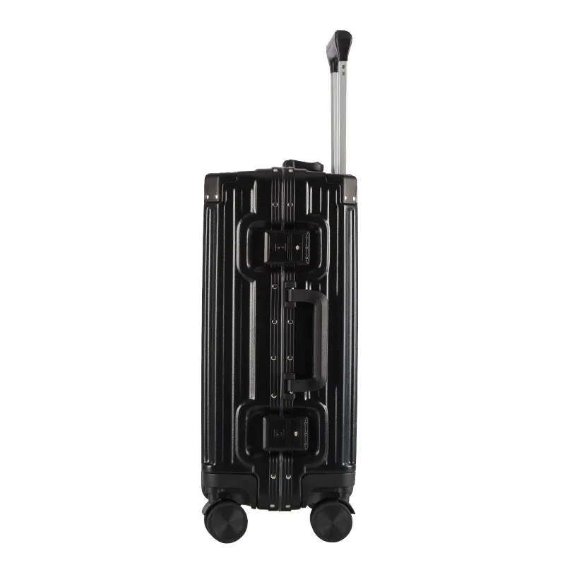 Manufacturers wholesale luggage Japanese aluminum frame rod zipper box male and female students 20 inch carry on