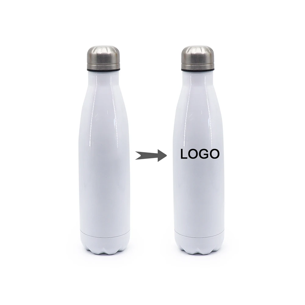 hot product 17oz 500ml custom logo double wall insulated cola bottle stainless steel cola shape water bottle wholesale