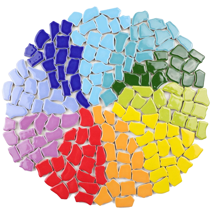 Big Irregular Ceramic Decorate Mosaic,For Mosaic Craft Loose DIY Hobbies, Mosaic Art Material Supplier