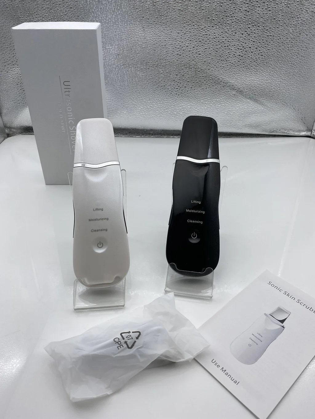 Custom Logo Facial Beauty Products Personal Care Device Tools Deep Face Cleaner Ultrasonic Skin Scrubber