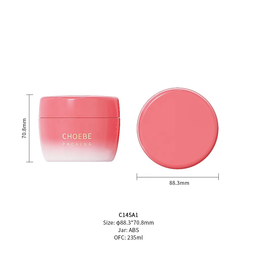 24 years factory custom Luxury 8oz 200ml 240ml face body care cream butter plastic cosmetic Jar packaging