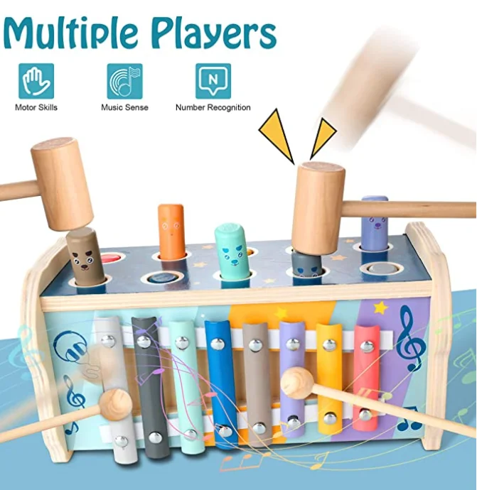 hammers toys for kids Musical Instrument Montessori  Educational toy