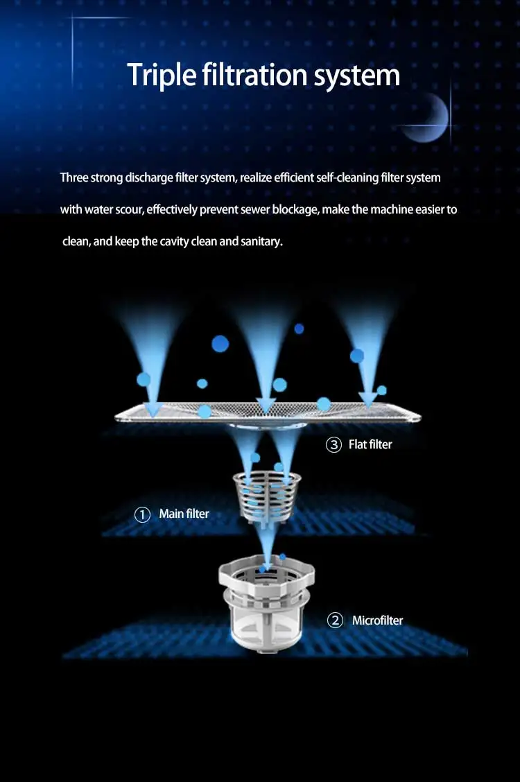 Household dishwasher automatic Mini bench type sterilizing and drying kitchen appliances