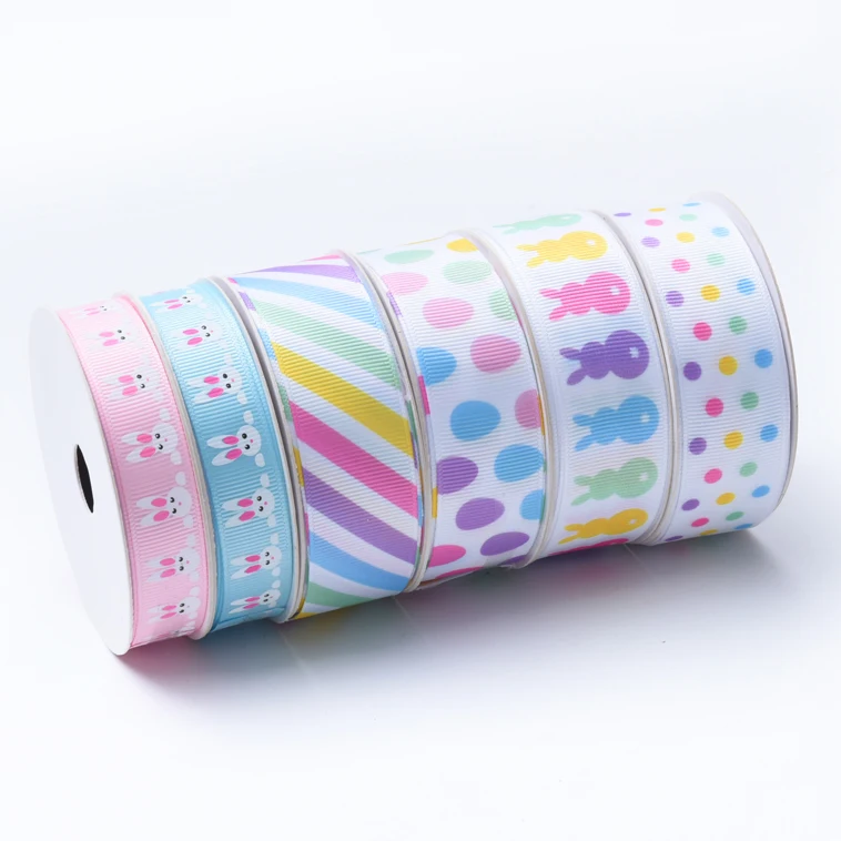 Free sample colorful cheap customized printed cintas decorativas grosgrain ribbon supplier 3/4 inch from china