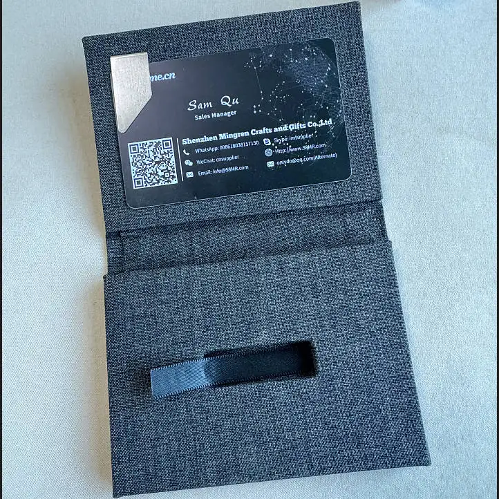 Тканевый бархатный держатель для карт и USB-накопитель