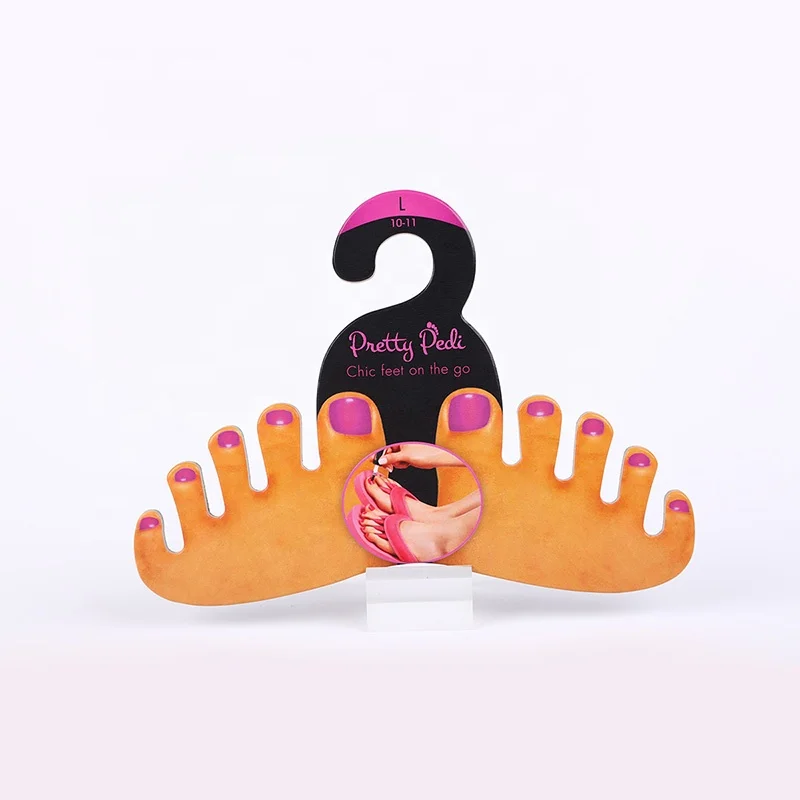 3mm thickness Customized paper cardboard paper card recyclable hangers hooks for retail hanger flip flop display