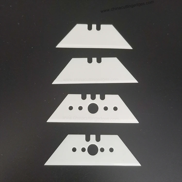 Zirconia ZrO2 Ceramic Utility Trapezoid Knives Blades