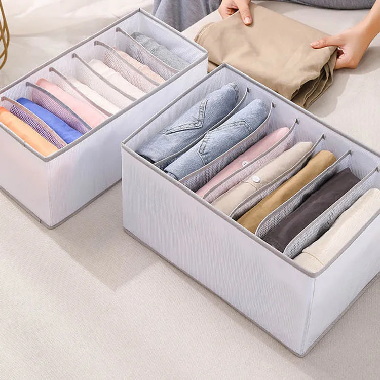 Home Separation Drawer Dividers Wardrobe Clothes Drawer Closet Organizer Socks Bags Household Fabric Storage Box