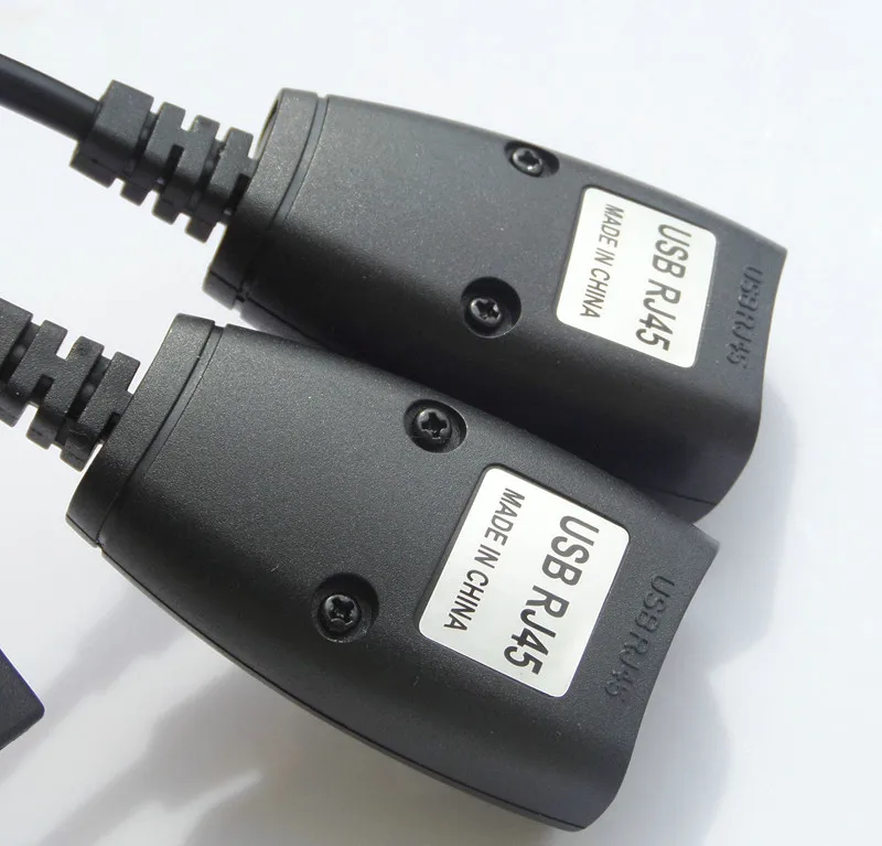 USB 2,0 для RJ45 Lan удлинитель адаптер по Cat5/Cat5e /Cat6 кабель Цвет Черный