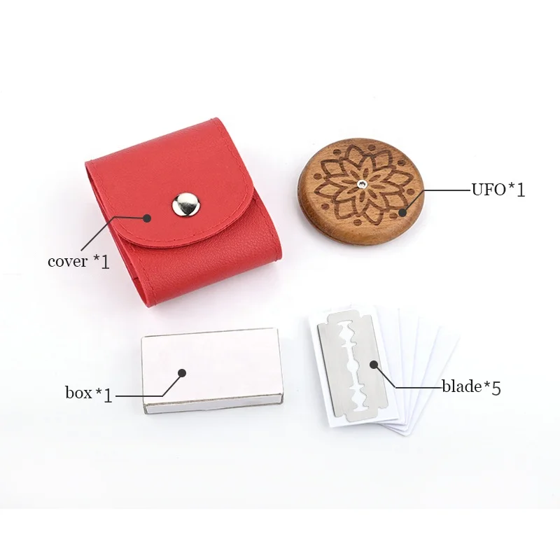 Wooden Stainless Steel Round UFO Bread Lame French Baguette Bread Baker Scoring Lame Slashing Tool Cutter Knife