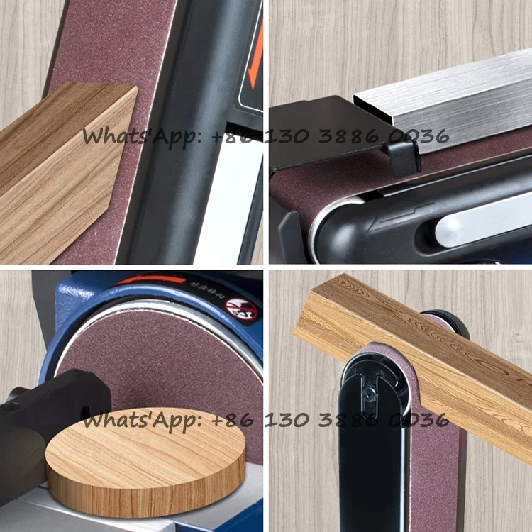 220V/50Hz New Type Wood Tools Woodworking Polishing Grinder Abrasive Sanding Machine Electric Desktop Belt Disc Sanders