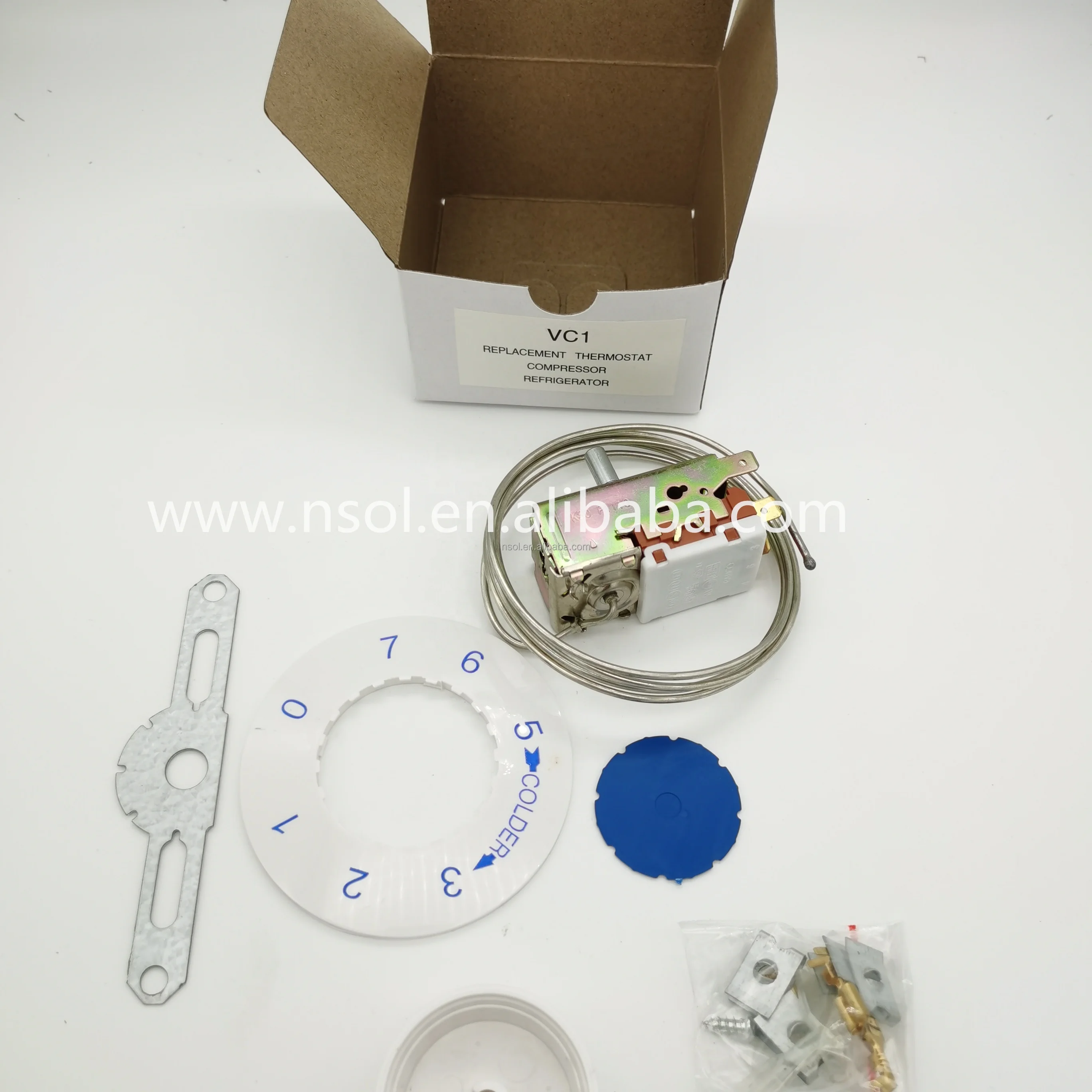 
China factory OEM custom cheap capillary thermostat k50 k54 k59 k60 in cold-storage show box car air-conditioner 