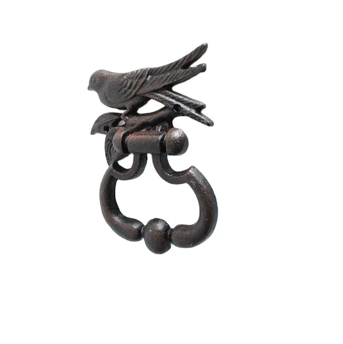 2024 оптовая продажа антикварный чугунный дверной молоток для птиц хорошее качество продукции