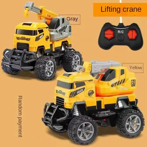 High Quality Electric Remote Control Digger Excavator Crane Kids Toys Toddler Car  Electric Toys For Boy Gift