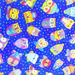 Горячая Распродажа, Вязаная хлопковая ткань с принтом птиц, сердечек, Листьев, 95 хлопок, 5 спандекс