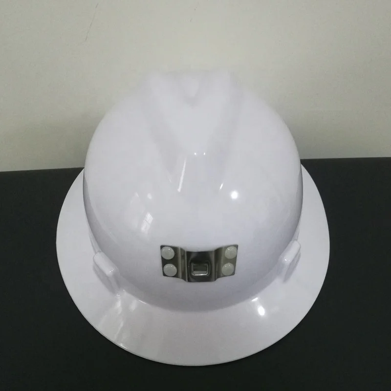 construction american safety helmet full brim white hydro dipped hard hat