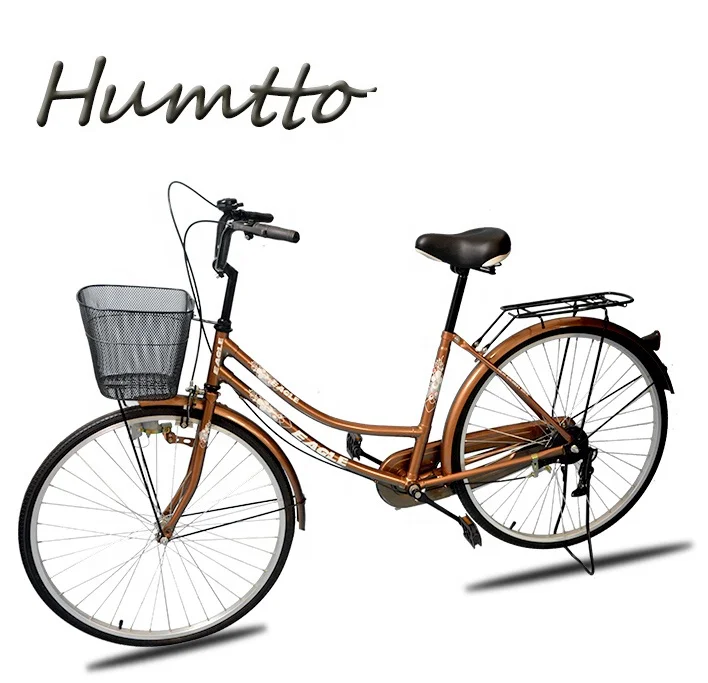 China city fashion Good low price bicycle factory OEM 26 inch single speed steel frame women lady bicicletas city bike bicycle