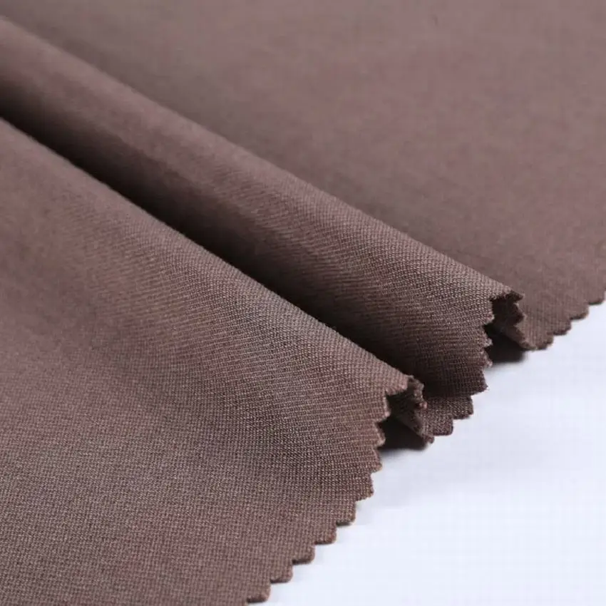 T/R/N/AN  217GSM stretch nylon polyester blend fabric plain dye grosgrain woven polyester mix nylon fabric for pants or dress