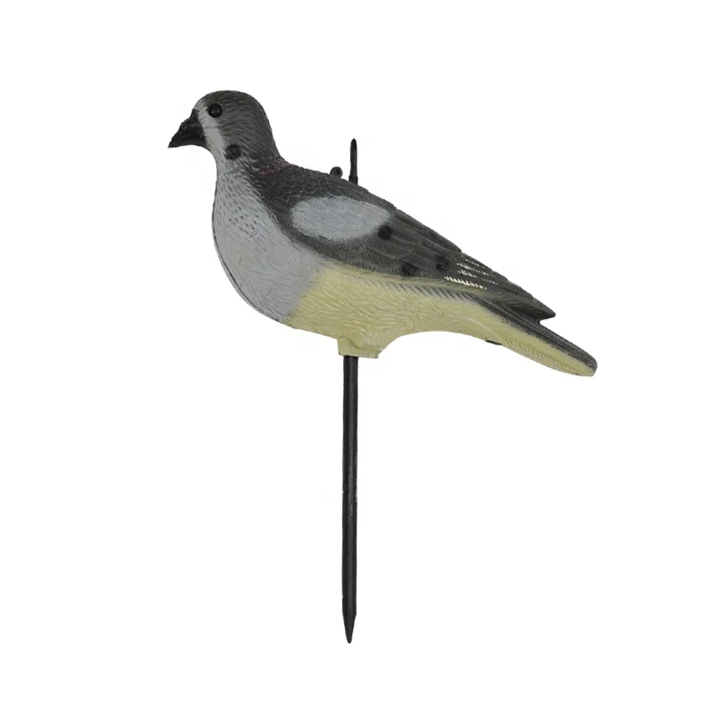 Full Body Plastic Pigeon Decoy With Built In Stake