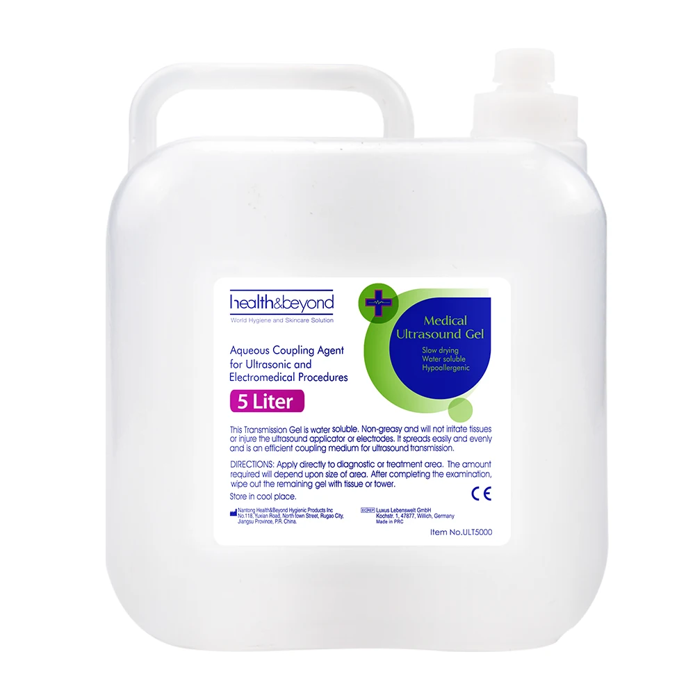 
CE & ISO13485 ultrasonic examination wholesale Medical transparent ultrasound gel 5L 