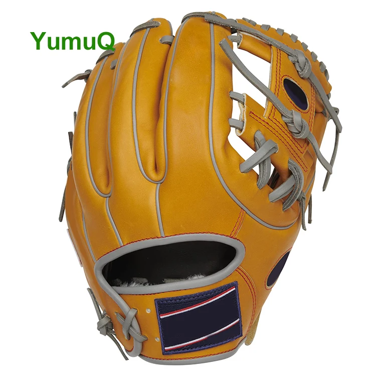YumuQ Infield Baseball Gloves With Full-grain Kip Leather Customized Diameter For Practice and Play