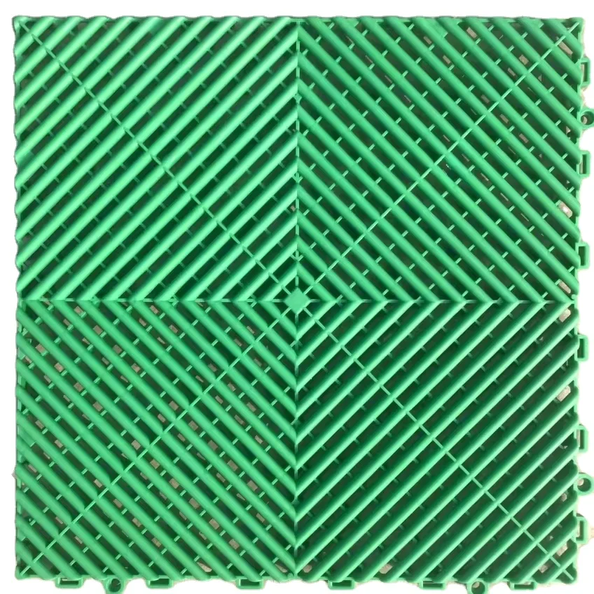Полипропиленовая переплетенная напольная плитка, покрывающая пластиковую плитку для гаража, для магазина деталей автомобилей