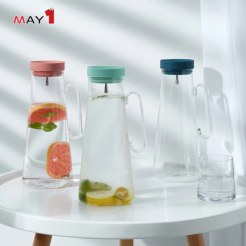 High Borosilicate gas heated thermo glass cold brew tea pitcher